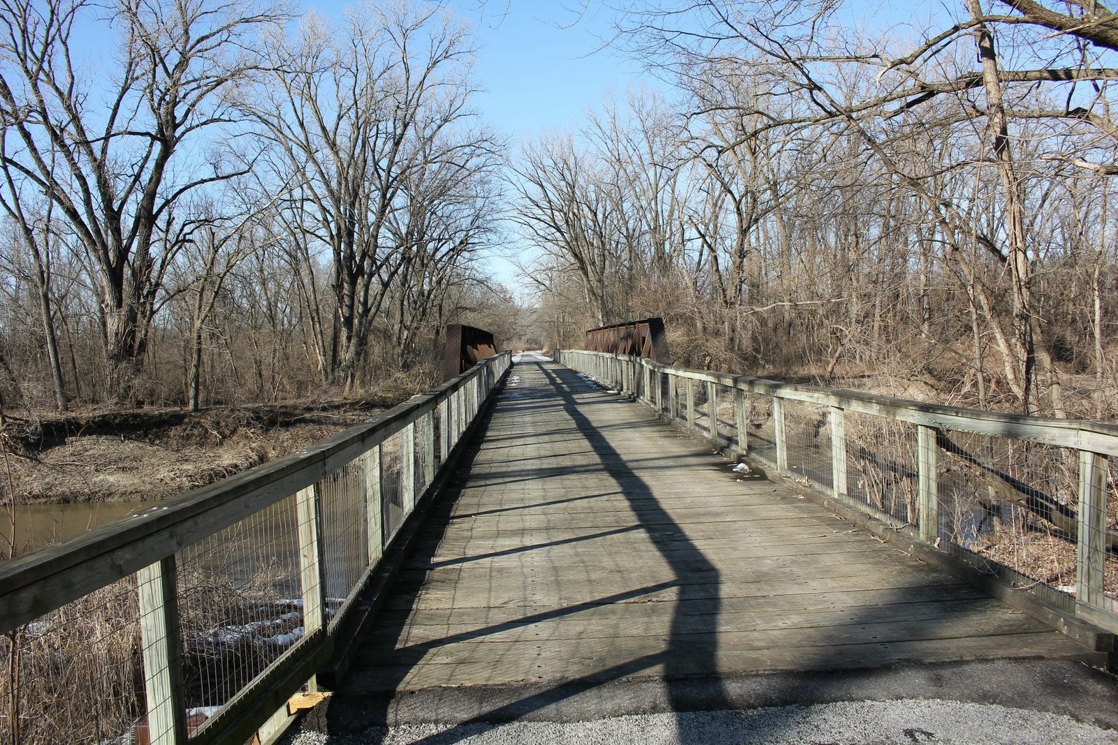Looking north